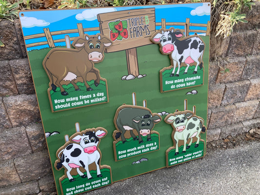Cows on the Farm (multi-fact board)