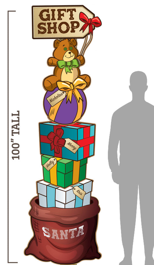 "Above the crowd" sign posts.