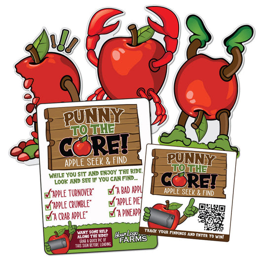 Punny to the Core 🍎 a Seek & Find Tractor Ride.