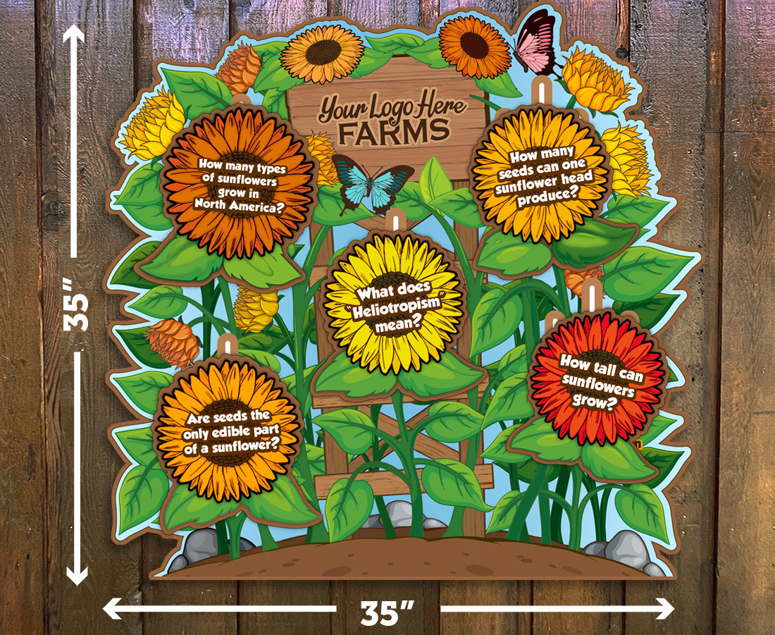 Multi-fact sliders: Sunflowers