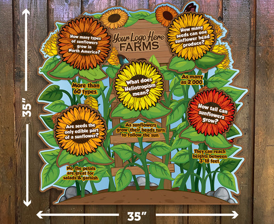 Multi-fact sliders: Sunflowers