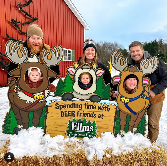 Christmas Photo Opp Sets - Deer Friends