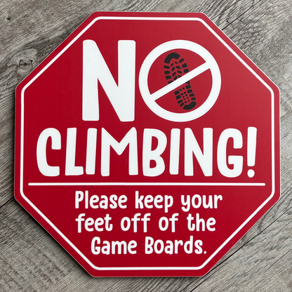 Safety Signs for Ball Climbers