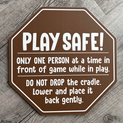 Safety Signs for Ball Climbers