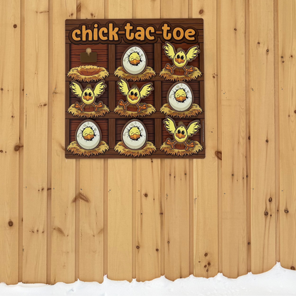 Chick Tac Toe | Wall Mounted
