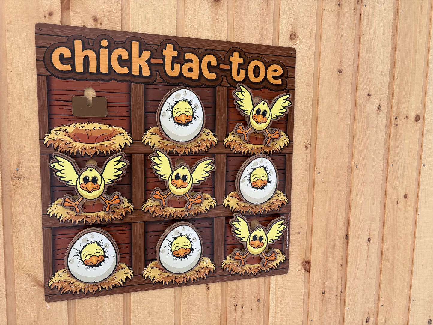 Chick Tac Toe | Wall Mounted