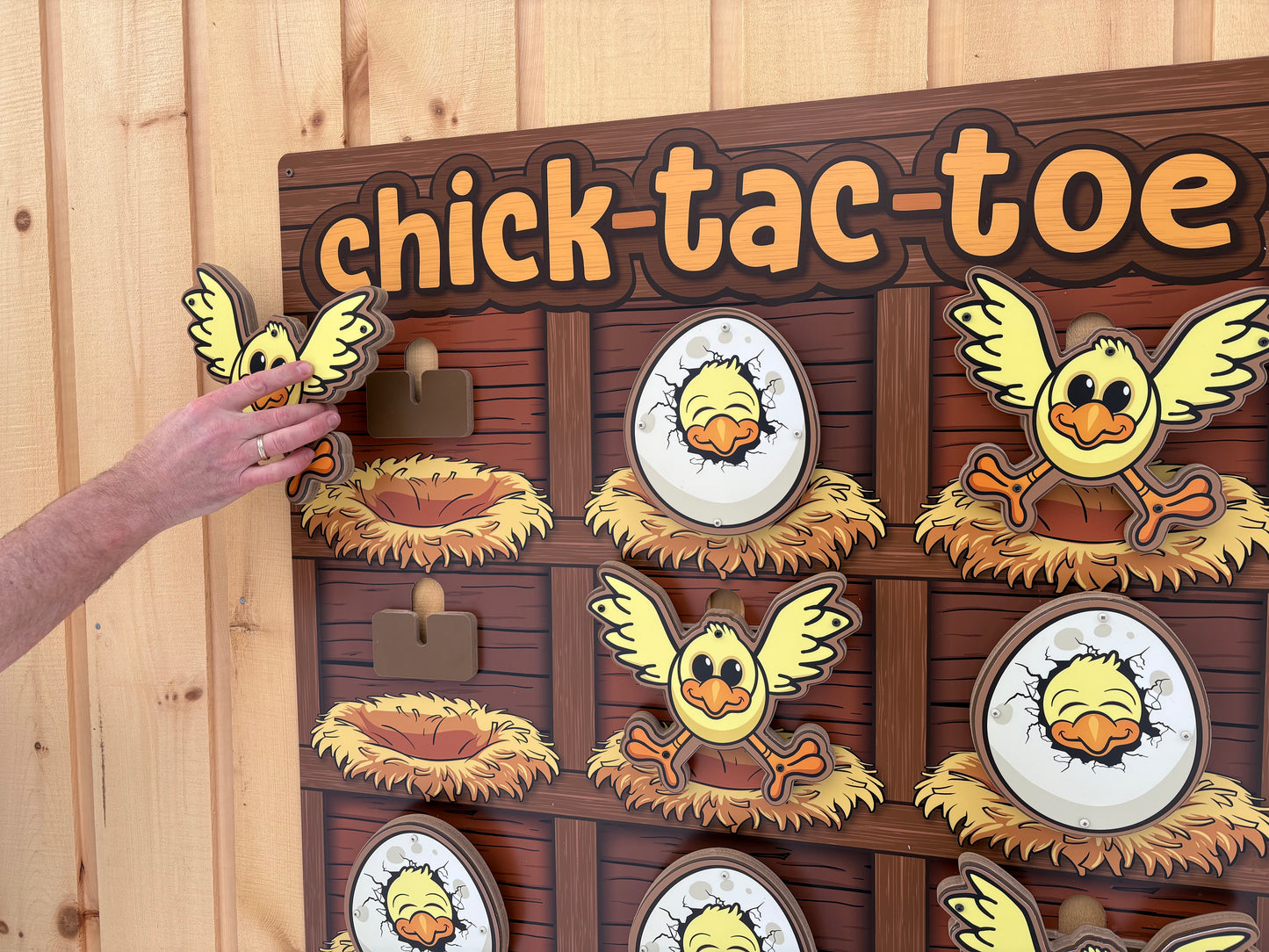 Chick Tac Toe | Wall Mounted