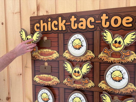 Chick Tac Toe | Wall Mounted