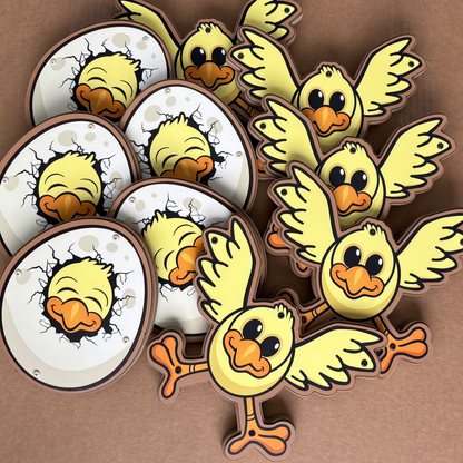 Chick Tac Toe | Wall Mounted