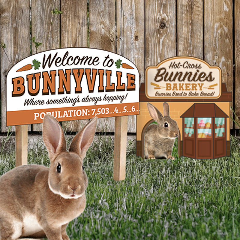 Bunnyville - a memorable rabbit display