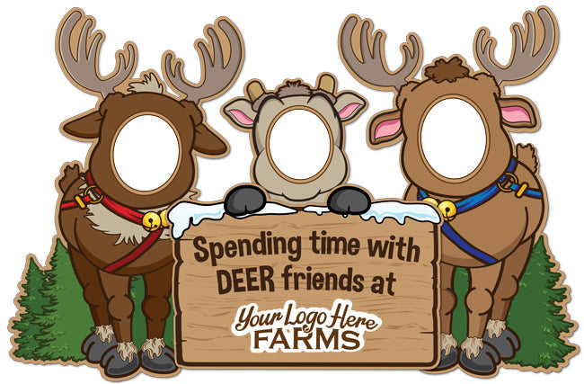 Christmas Photo Opp Sets - Deer Friends