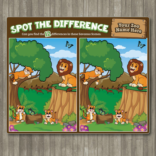 Lion Savanah - Spot the Difference
