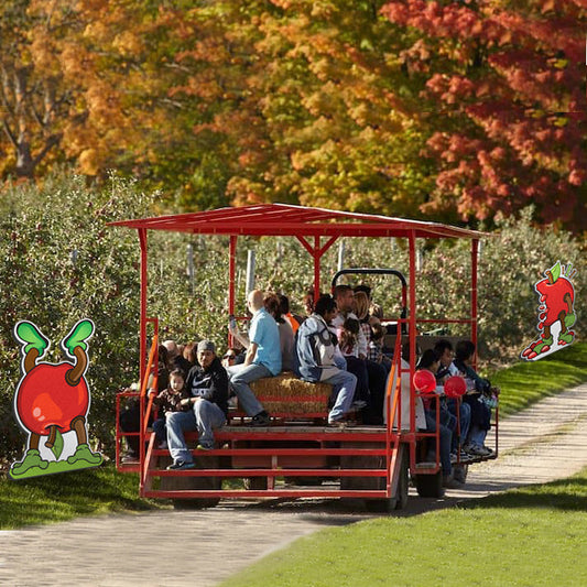 Punny to the Core 🍎 a Seek & Find Tractor Ride.