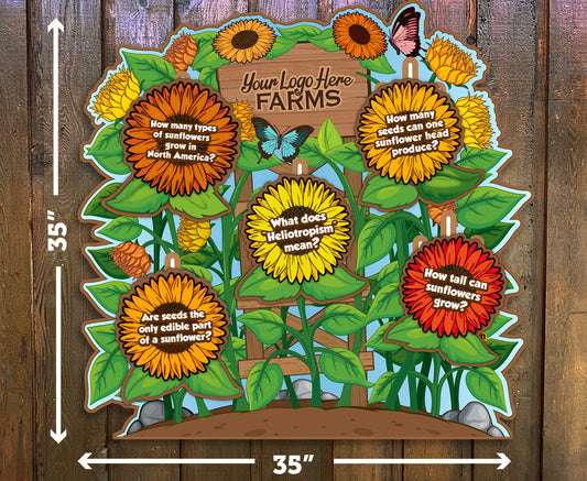 Multi-fact sliders: Sunflowers